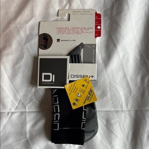 Dissent+ Supercrew Black Compression Socks 6 inch